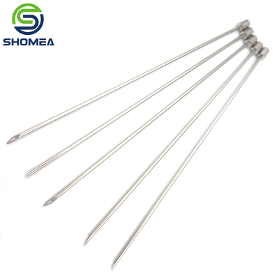 SHOMEA Custom 304/ 316 Stainless steel single bevel end needle with luer lock