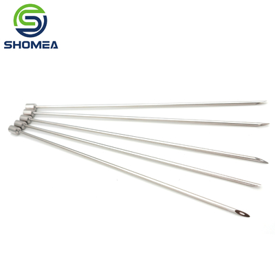 SHOMEA Custom 304/ 316 Stainless steel single bevel end needle with luer lock