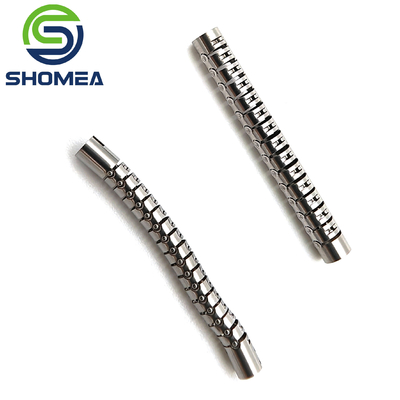 SHOMEA Customized Stainless Steel  Laser Cutting Flexible snake bone tube