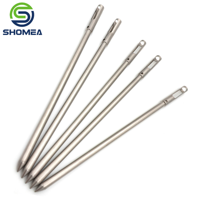 SHOMEA Customized 304/ 316  Stainless steel flaring tube with cut slot
