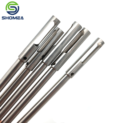 SHOMEA Customized 304/ 316  Stainless steel flaring tube with cut slot