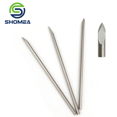 SHOMEA Customized 0.35-0.8mm Solid Stainless Steel triple bevel end needle