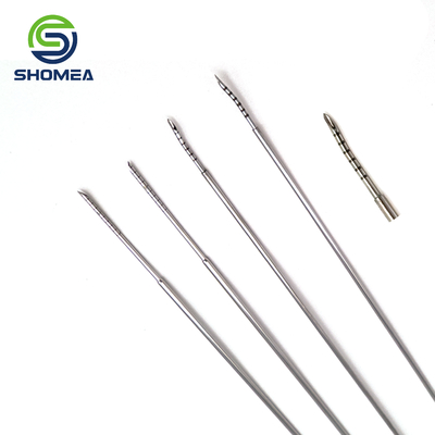 SHOMEA Custom 18G Stainless Steel back cut tip Meniscus sucture  needle with laser marking
